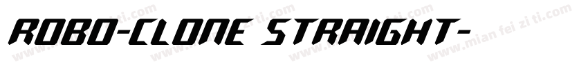 Robo-Clone Straight字体转换